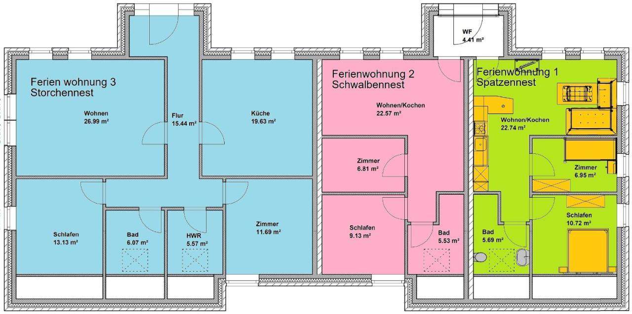 Апартаменты Landhaus-Altebruecke Шиллиг Экстерьер фото